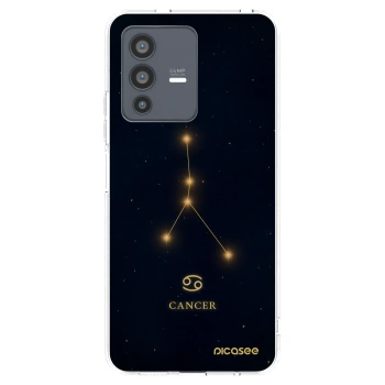 Picasee Vivo V23 5G Hülle - Transparentes Silikon - CANCER
