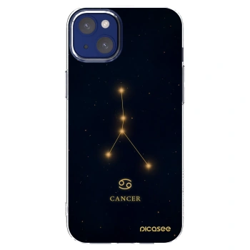 Picasee Apple iPhone 14 Plus Hülle - Transparentes Silikon - CANCER