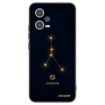 Picasee Xiaomi Redmi Note 12 5G Hülle - Schwarzes Silikon - CANCER