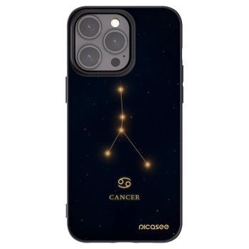Picasee Apple iPhone 15 Pro Max Hülle - Schwarzes Silikon - CANCER