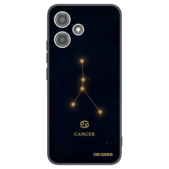 Picasee Xiaomi Redmi 12 5G Hülle - Schwarzes Silikon - CANCER