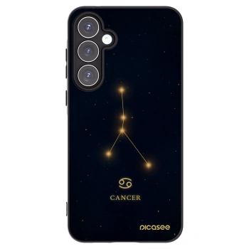 Picasee Samsung Galaxy A55 5G A556B Hülle - Schwarzes Silikon - CANCER