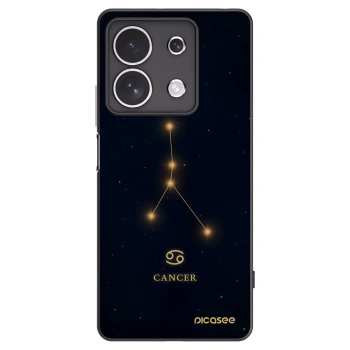 Picasee Xiaomi Redmi Note 13 4G Hülle - Schwarzes Silikon - CANCER