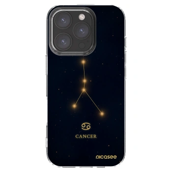 Picasee Apple iPhone 16 Pro Hülle - Transparentes Silikon - CANCER