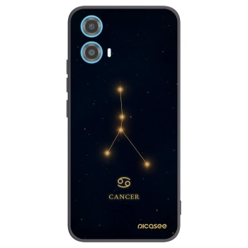 Picasee Motorola Moto G34 5G Hülle - Schwarzes Silikon - CANCER