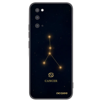 Picasee Samsung Galaxy S20 G980F Hülle - Schwarzes Silikon - CANCER
