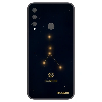 Picasee Huawei P40 Lite E Hülle - Schwarzes Silikon - CANCER