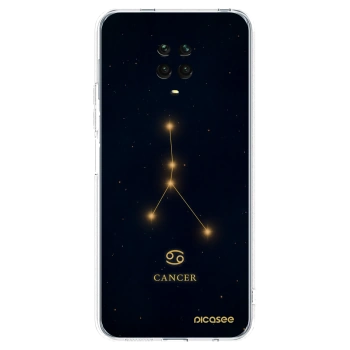Picasee Xiaomi Redmi Note 9S Hülle - Transparentes Silikon - CANCER