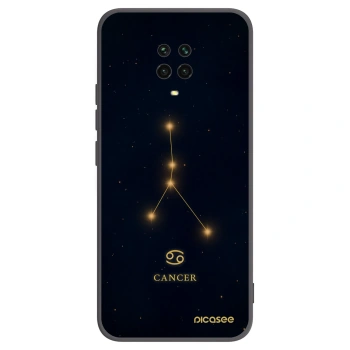 Picasee Xiaomi Redmi Note 9S Hülle - Schwarzes Silikon - CANCER