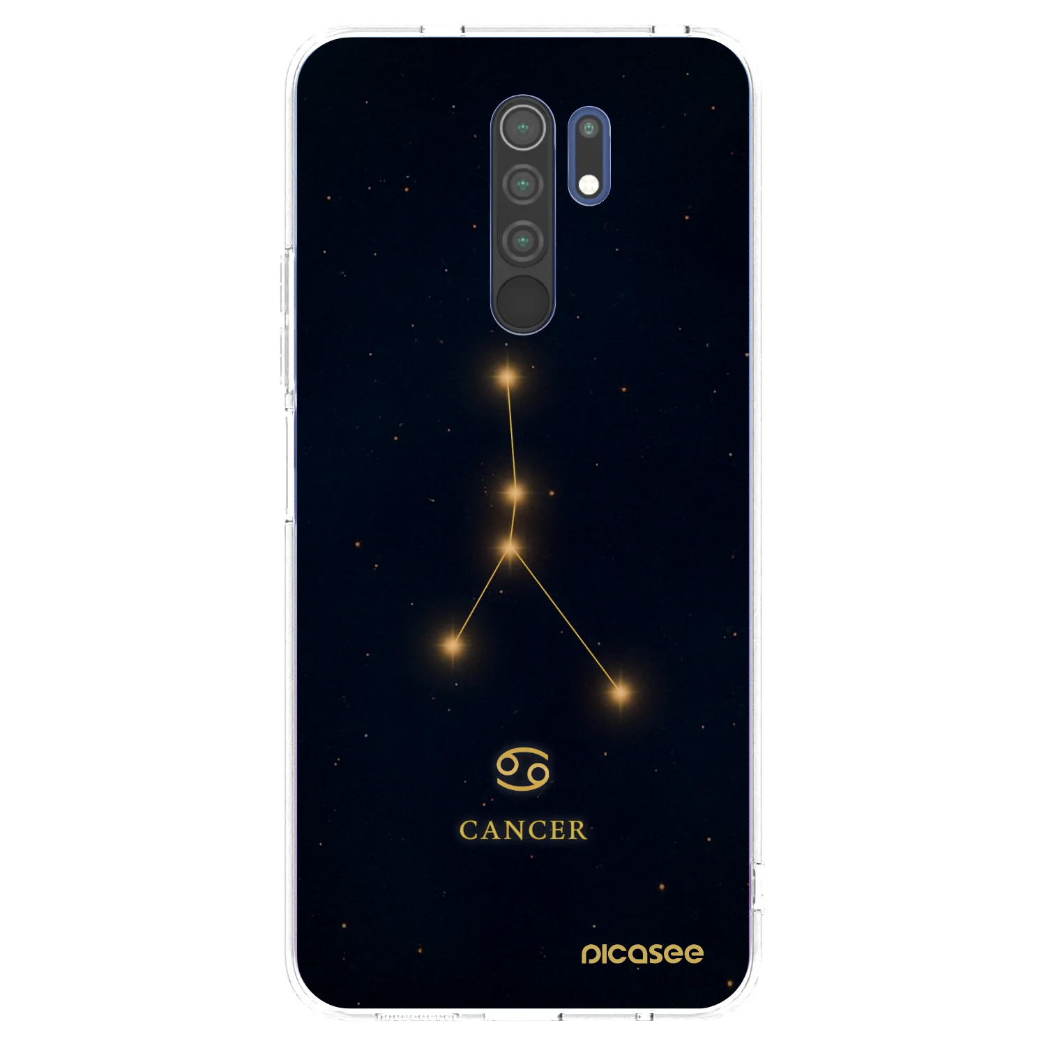 Picasee Xiaomi Redmi 9 Hülle - Transparentes Silikon - CANCER
