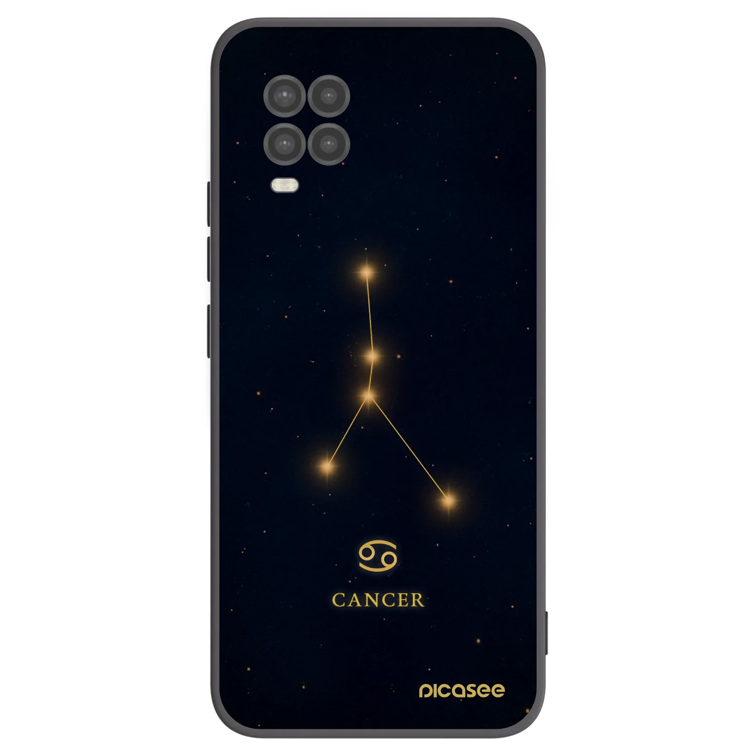 Picasee Xiaomi Mi 10 Lite Hülle - Schwarzes Silikon - CANCER