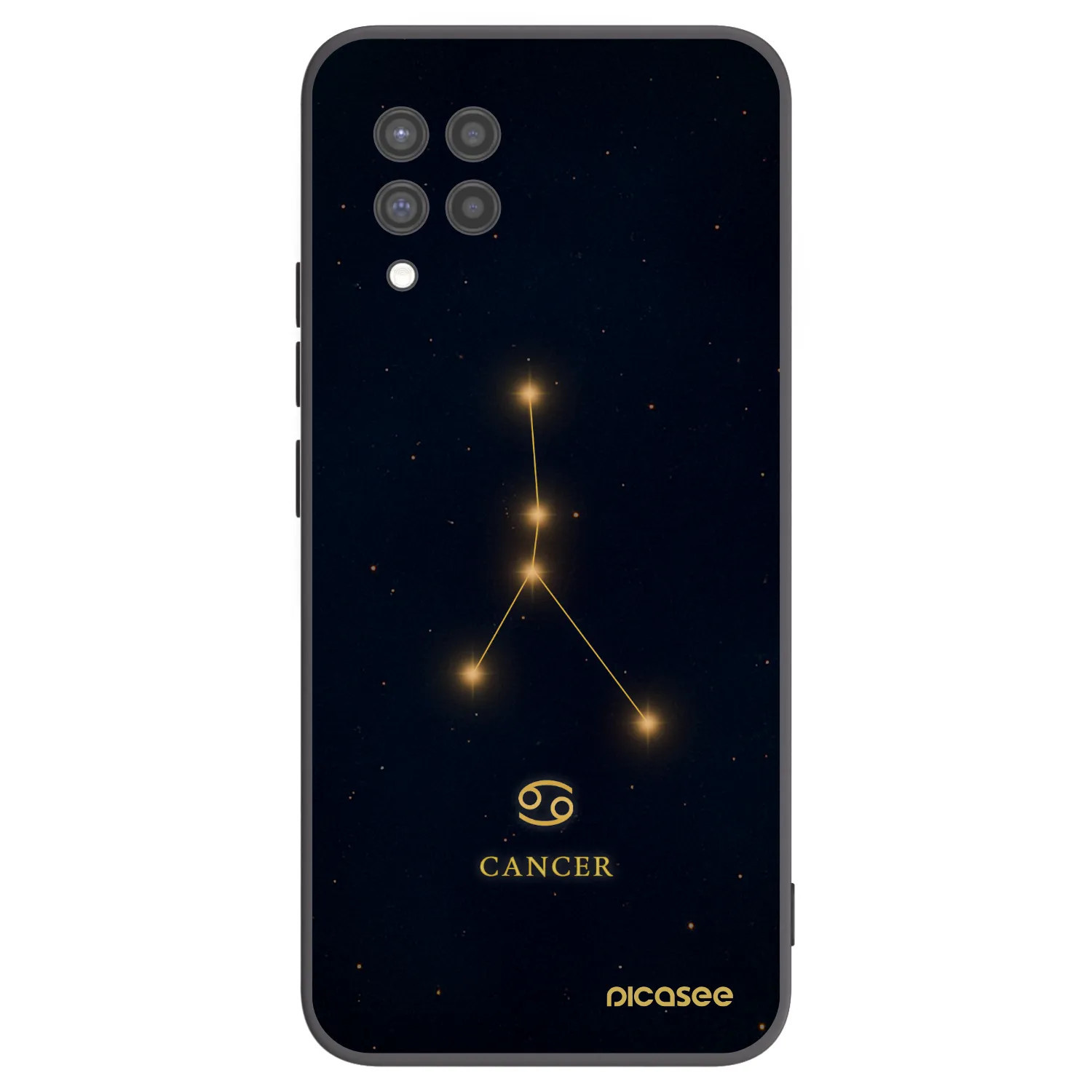 Picasee Samsung Galaxy A42 A426B Hülle - Schwarzes Silikon - CANCER