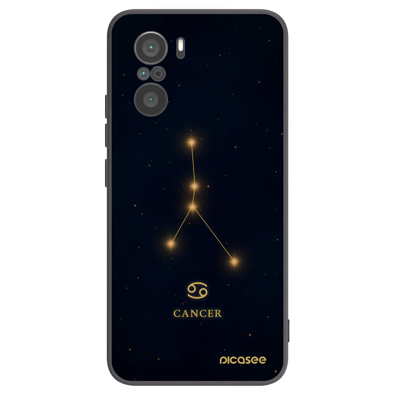 Picasee Xiaomi Poco F3 Hülle - Schwarzes Silikon - CANCER