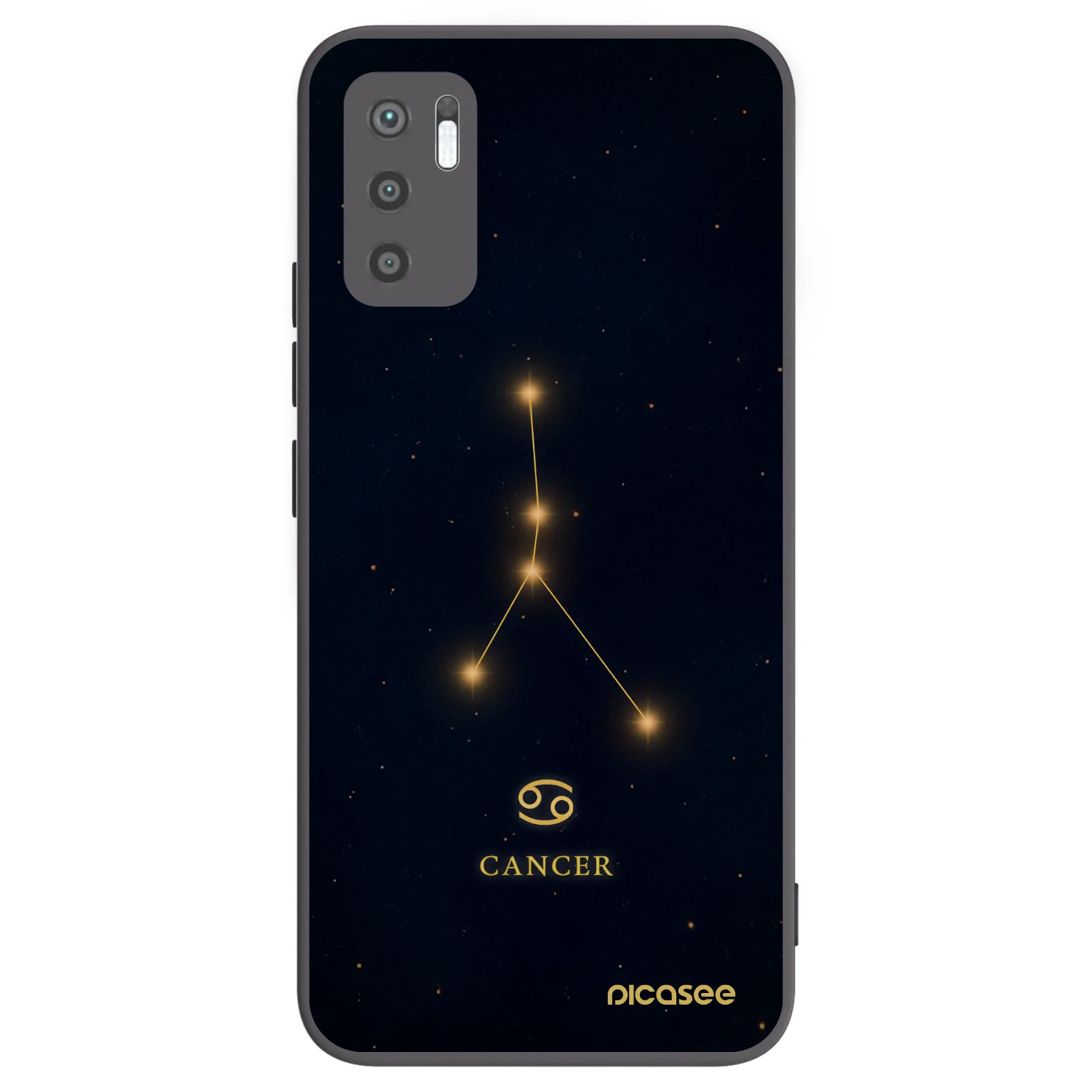 Picasee Xiaomi Redmi Note 10 5G Hülle - Schwarzes Silikon - CANCER