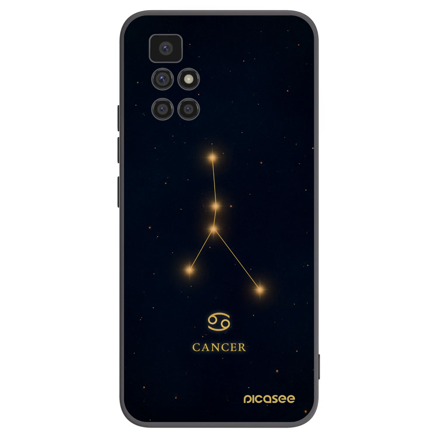 Picasee Xiaomi Redmi 10 Hülle - Schwarzes Silikon - CANCER