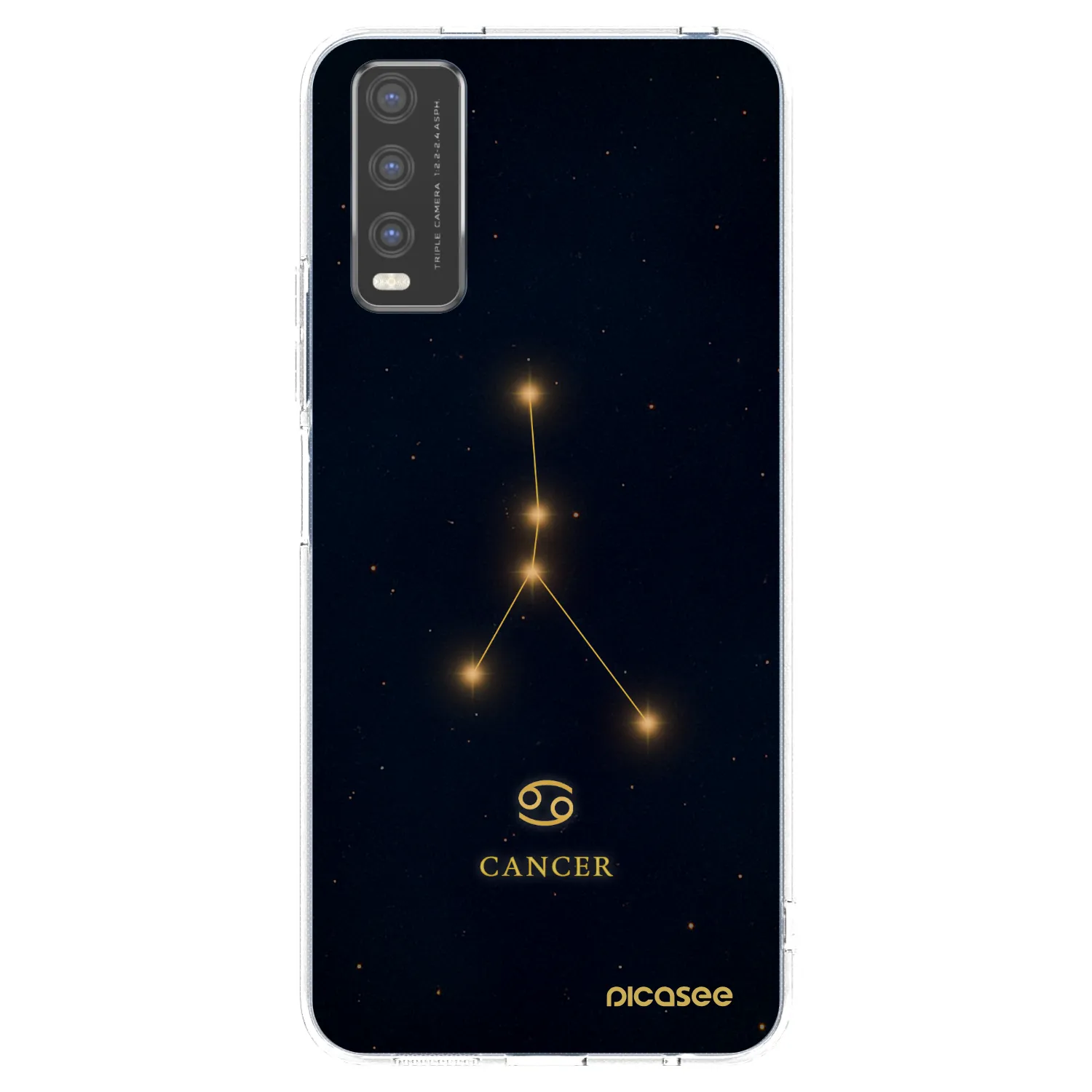 Picasee Vivo Y20s Hülle - Transparentes Silikon - CANCER
