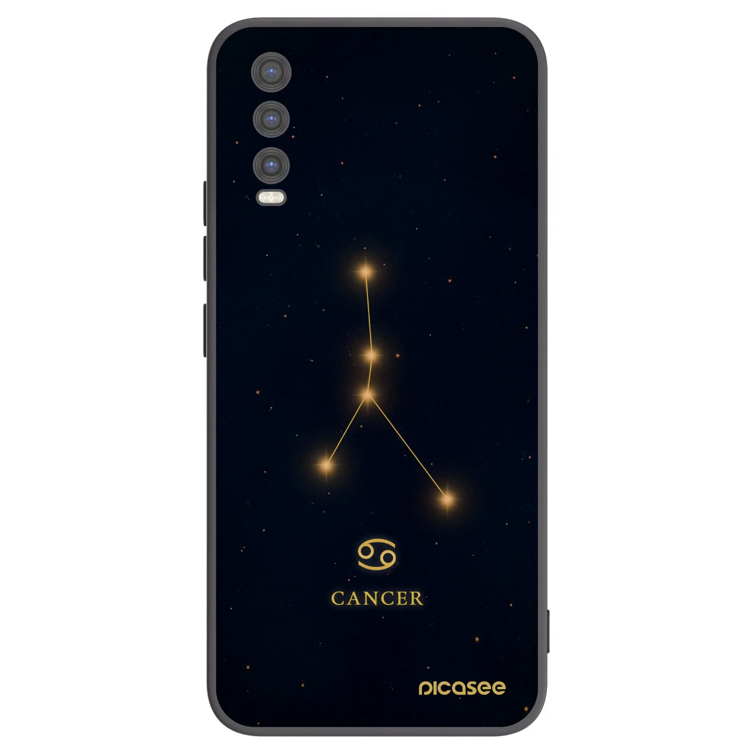 Picasee Vivo Y20s Hülle - Schwarzes Silikon - CANCER