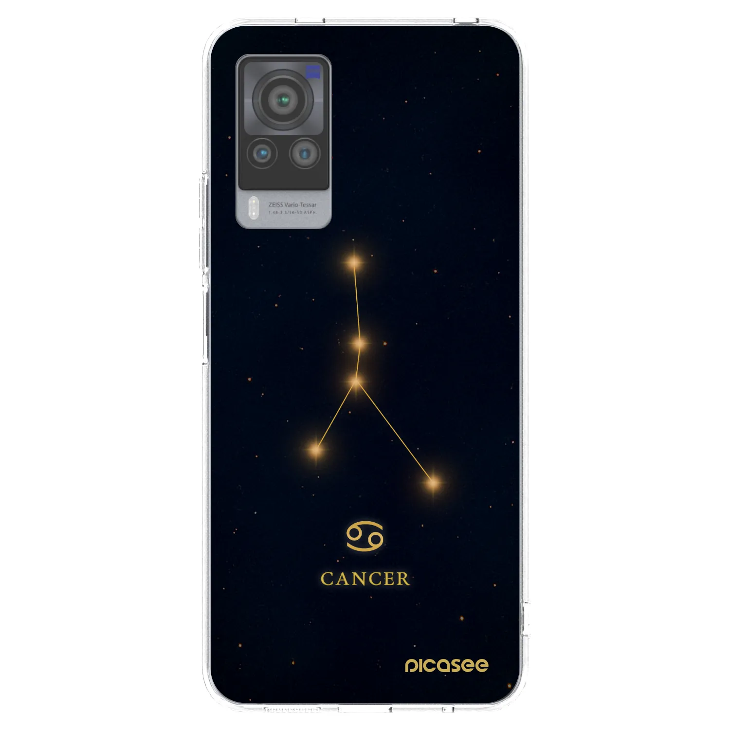 Picasee Vivo X60 Pro 5G Hülle - Transparentes Silikon - CANCER