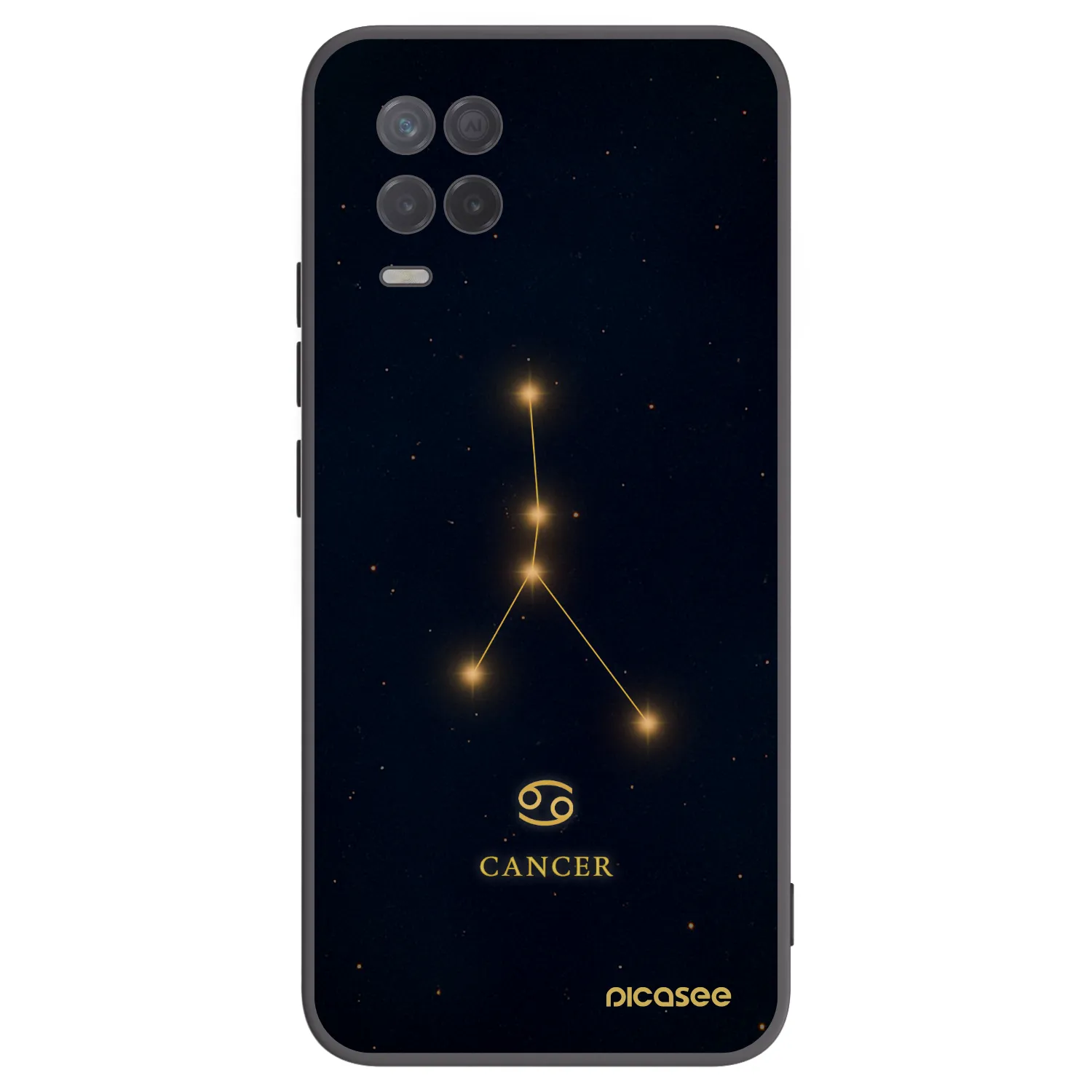 Picasee Realme 8 5G Hülle - Schwarzes Silikon - CANCER