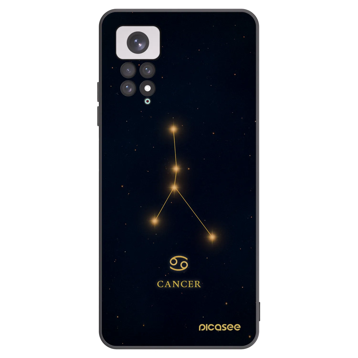 Picasee Xiaomi Redmi Note 11 Hülle - Schwarzes Silikon - CANCER