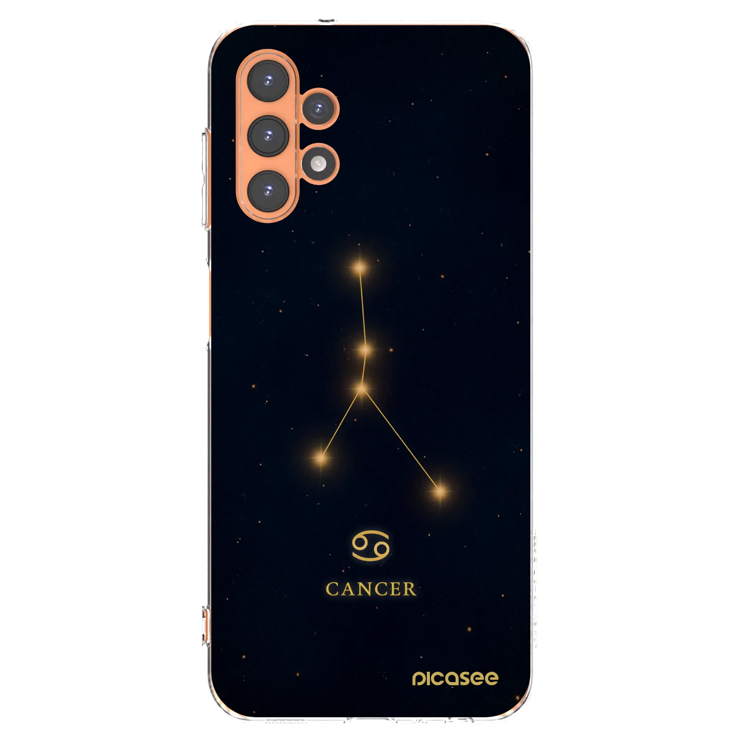 Picasee Samsung Galaxy A13 4G A135 Hülle - Transparentes Silikon - CANCER