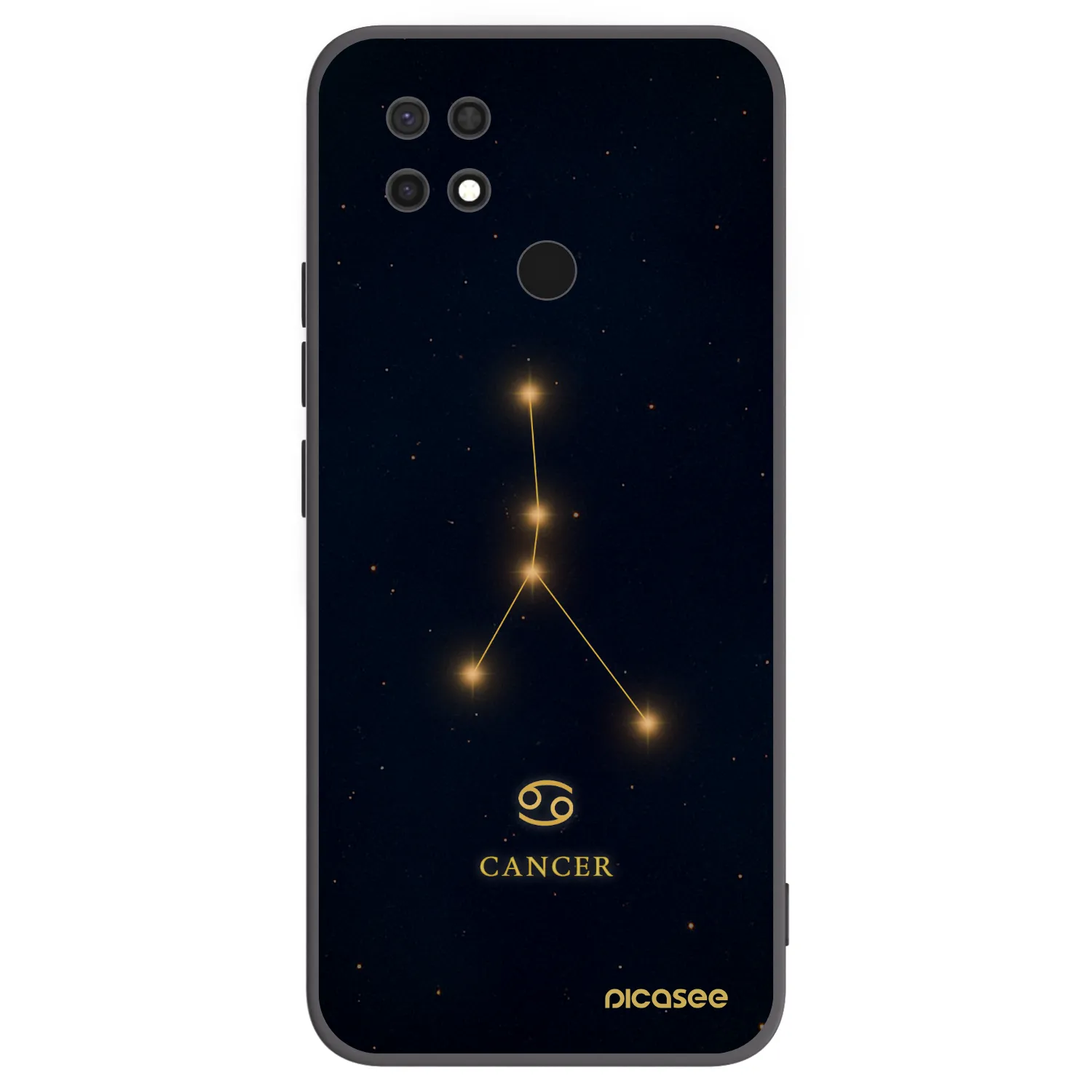 Picasee Xiaomi Redmi 10C Hülle - Schwarzes Silikon - CANCER