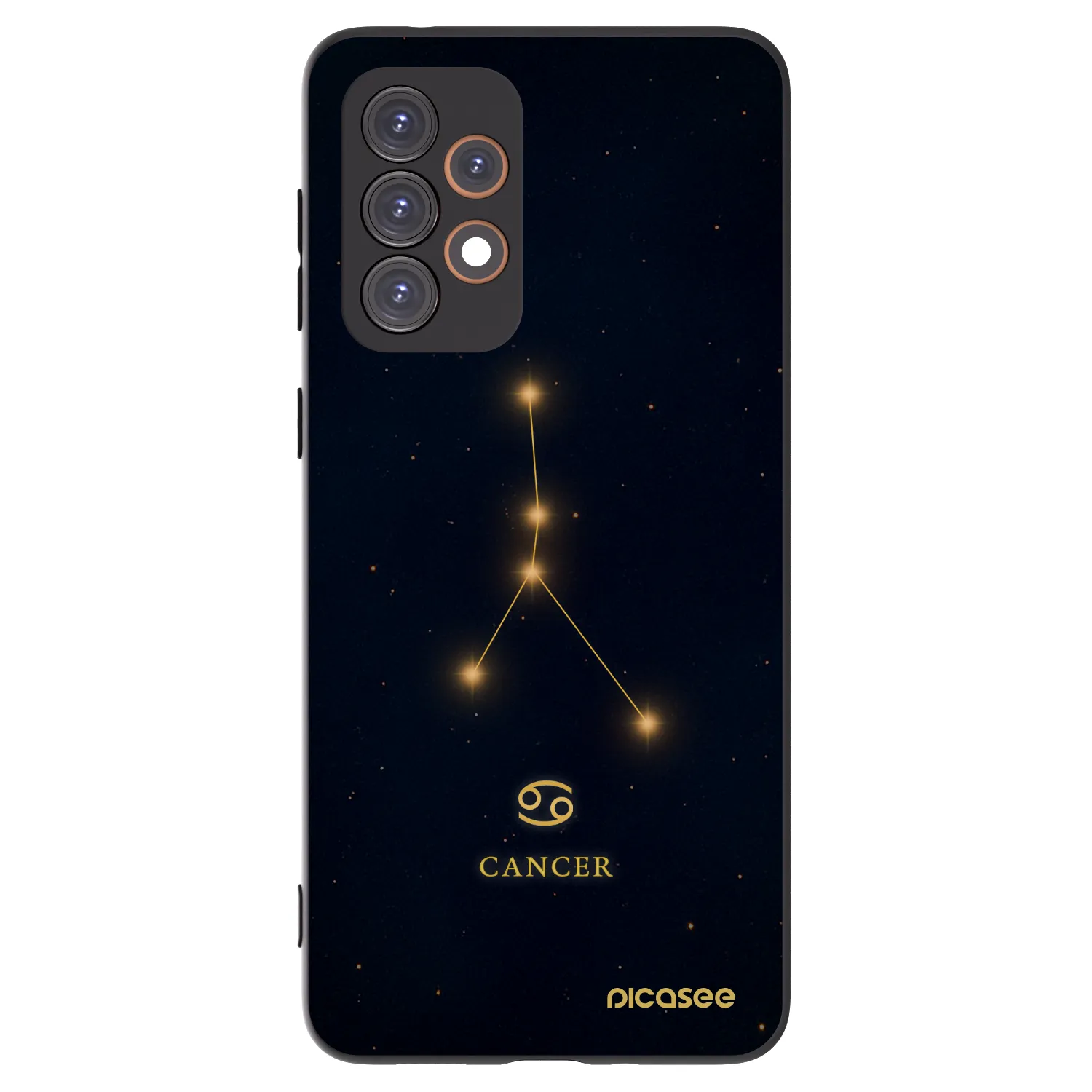 Picasee Samsung Galaxy A33 5G A336 Hülle - Schwarzes Silikon - CANCER