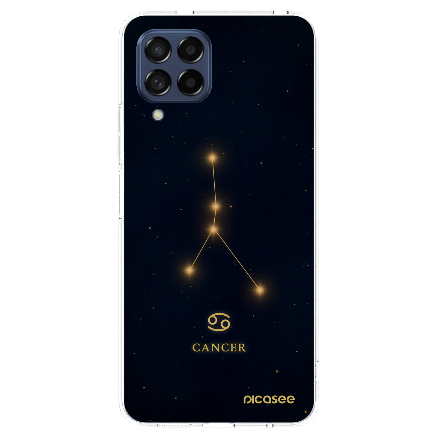 Picasee Samsung Galaxy M53 5G Hülle - Transparentes Silikon - CANCER