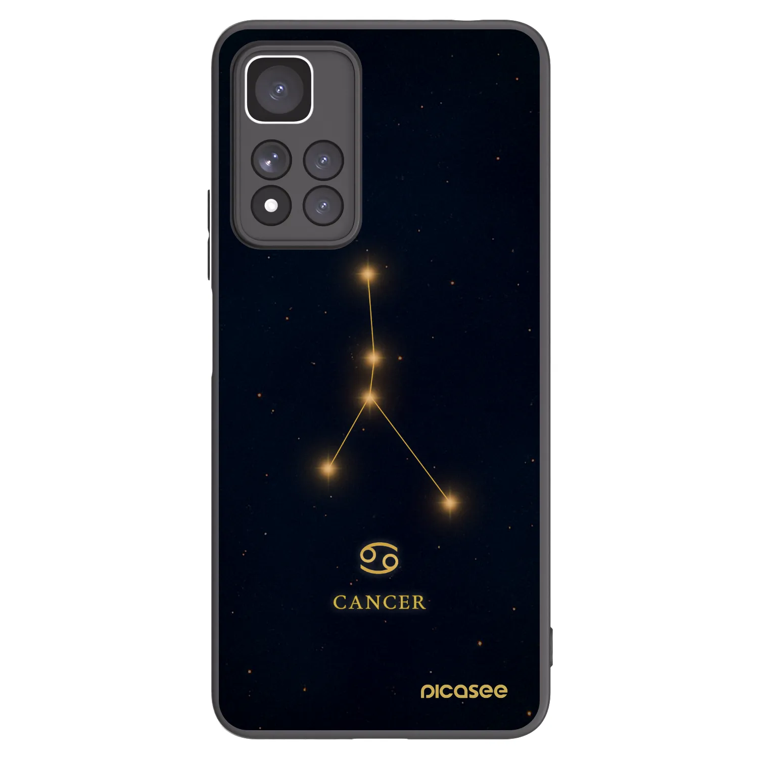 Picasee Xiaomi Redmi Note 11 Pro+ 5G Hülle - Schwarzes Silikon - CANCER