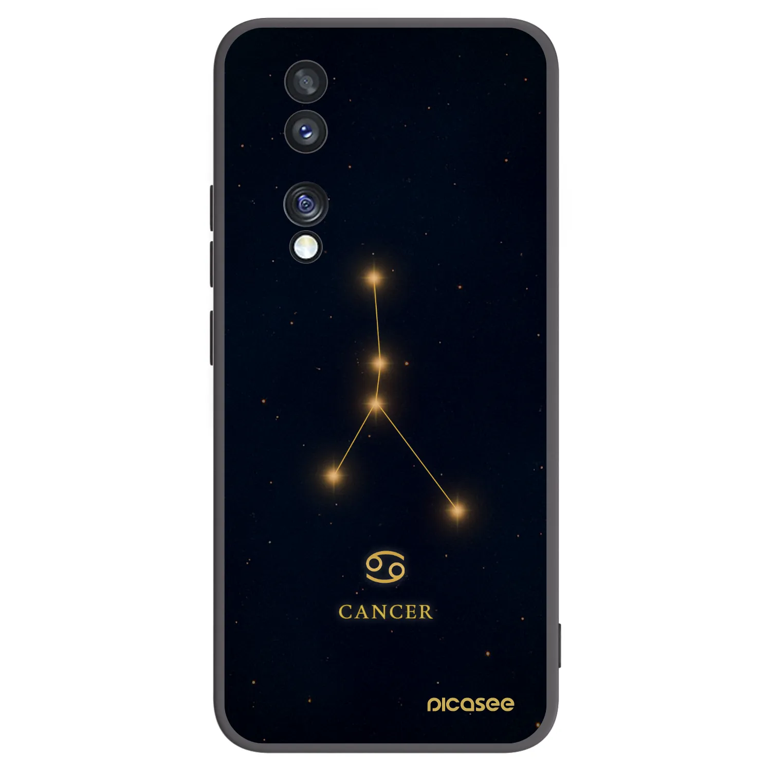 Picasee Honor 70 Hülle - Schwarzes Silikon - CANCER