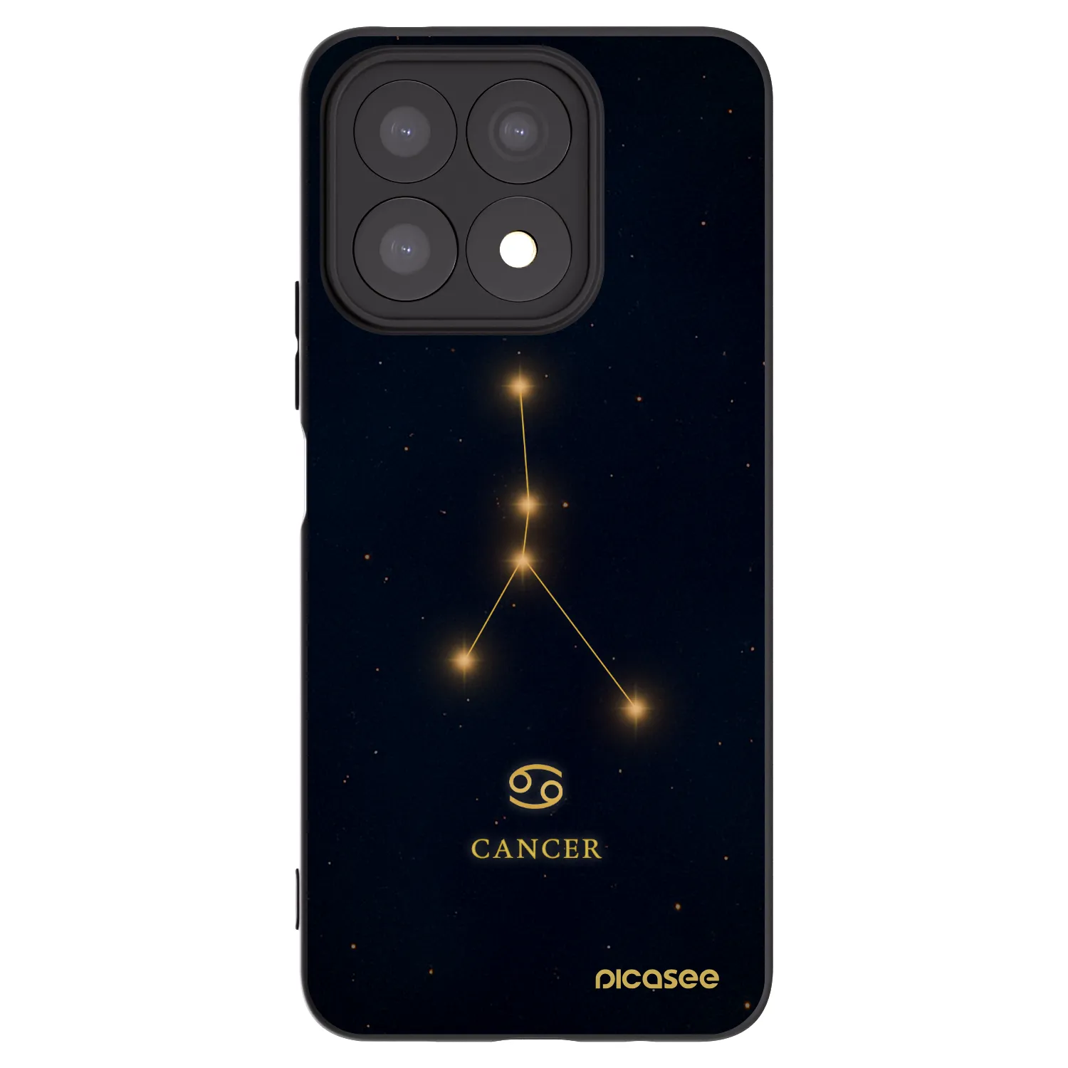 Picasee Honor X8a Hülle - Schwarzes Silikon - CANCER