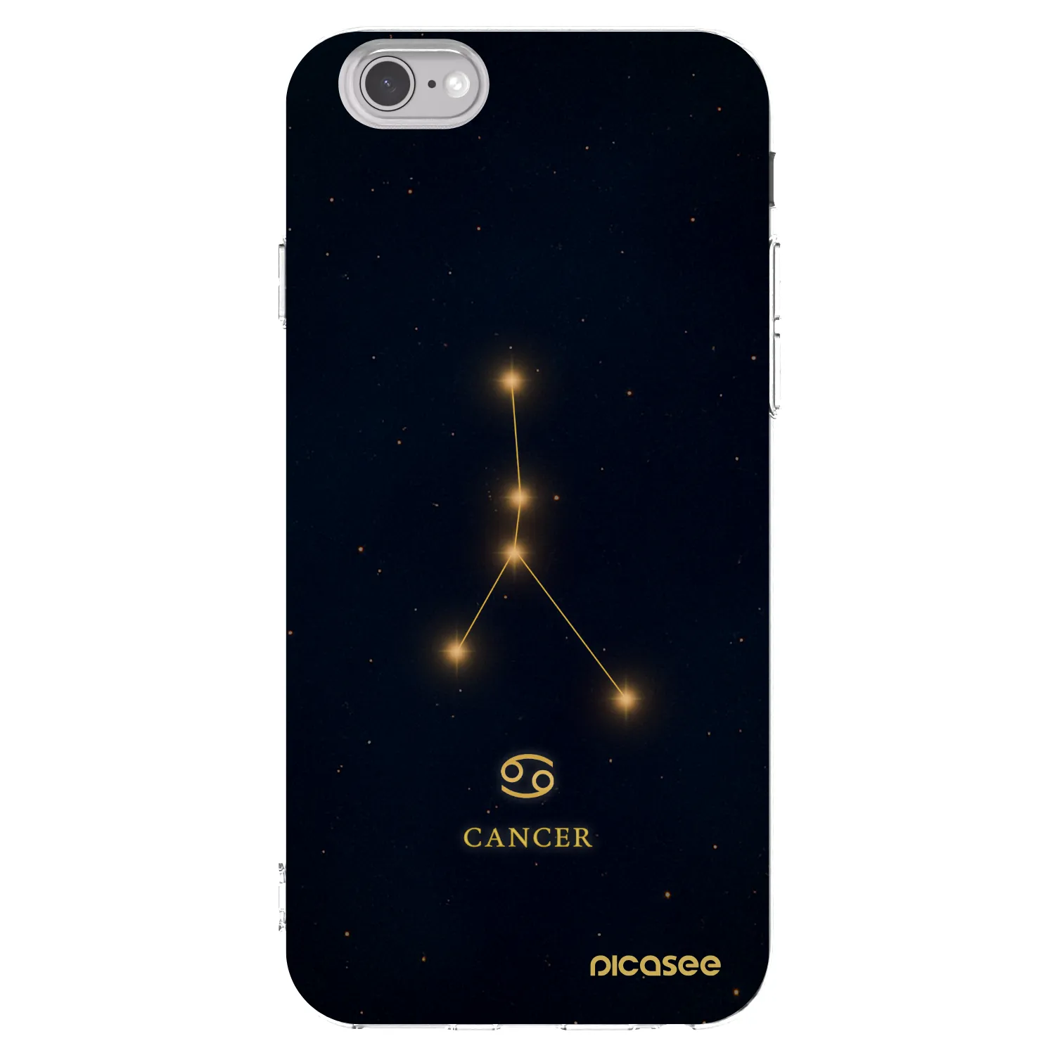 Picasee Apple iPhone 6/6S Hülle - Transparentes Silikon - CANCER