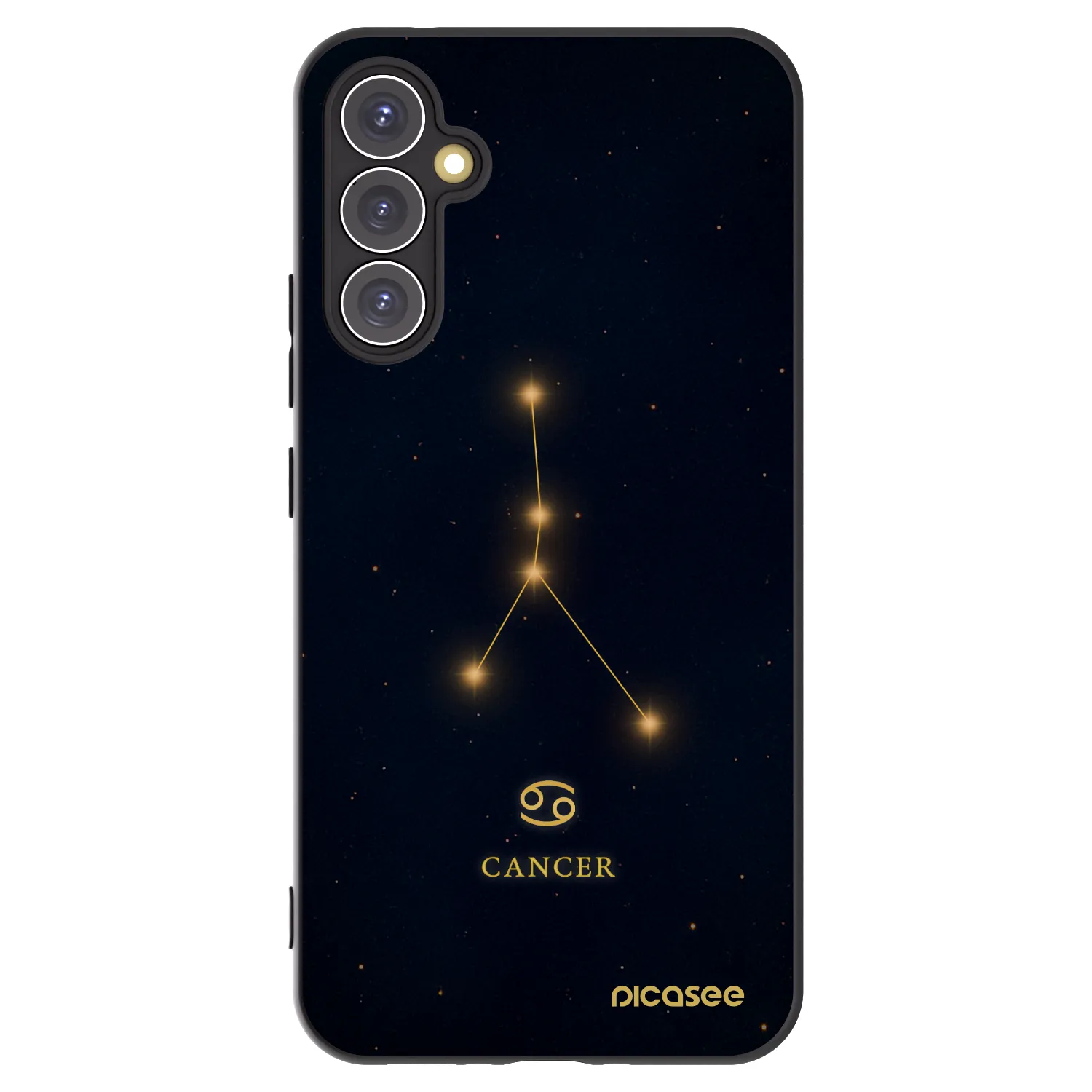 Picasee Samsung Galaxy A34 5G A346B Hülle - Schwarzes Silikon - CANCER