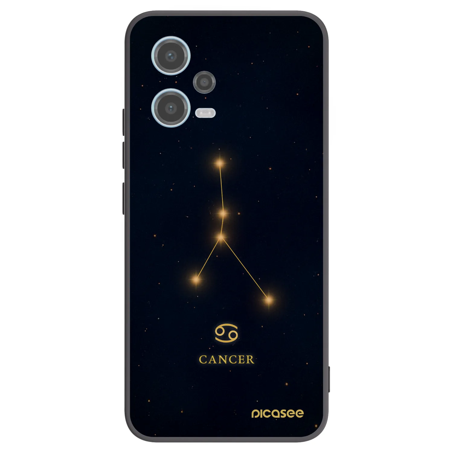Picasee Xiaomi Redmi Note 12 5G Hülle - Schwarzes Silikon - CANCER