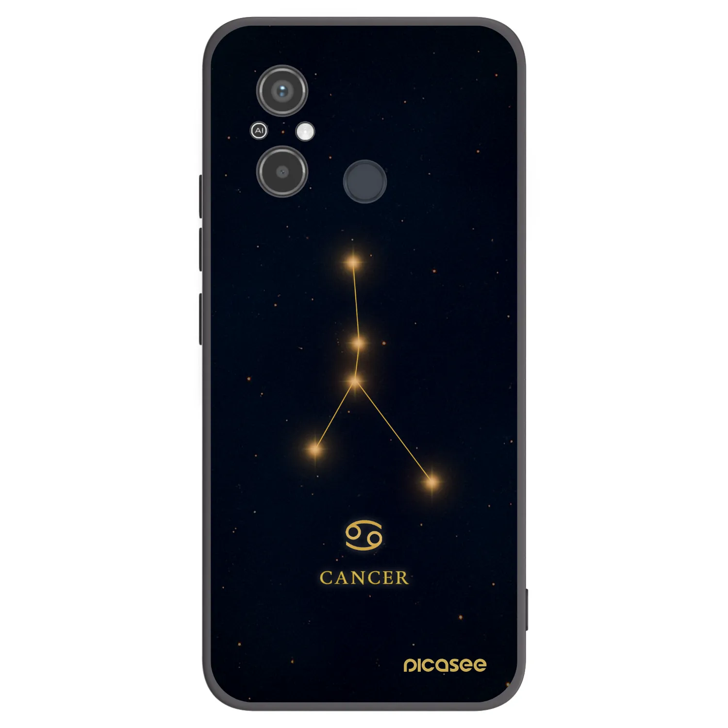 Picasee Xiaomi Redmi 12C Hülle - Schwarzes Silikon - CANCER