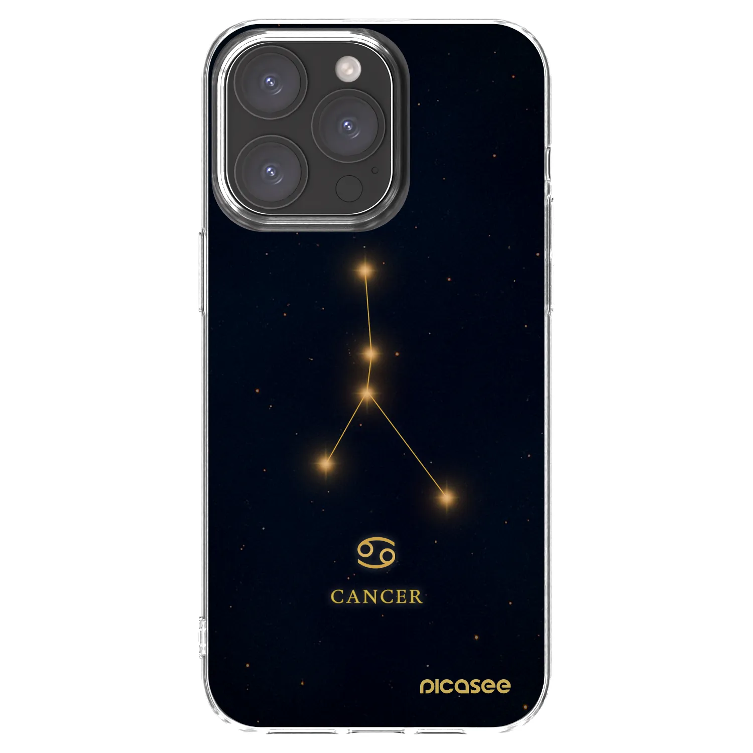 Picasee Apple iPhone 15 Pro Max Hülle - Transparentes Silikon - CANCER