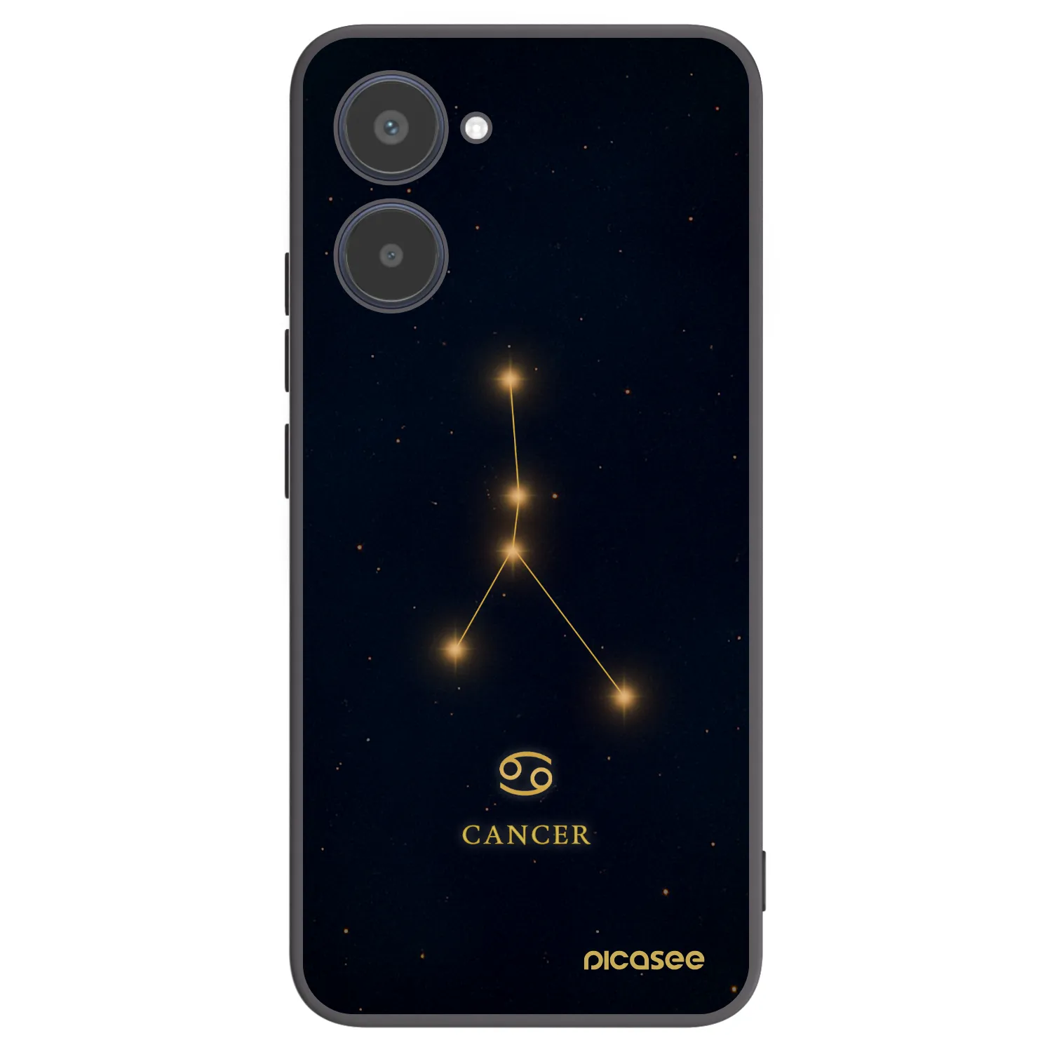 Picasee Realme 10 4G Hülle - Schwarzes Silikon - CANCER