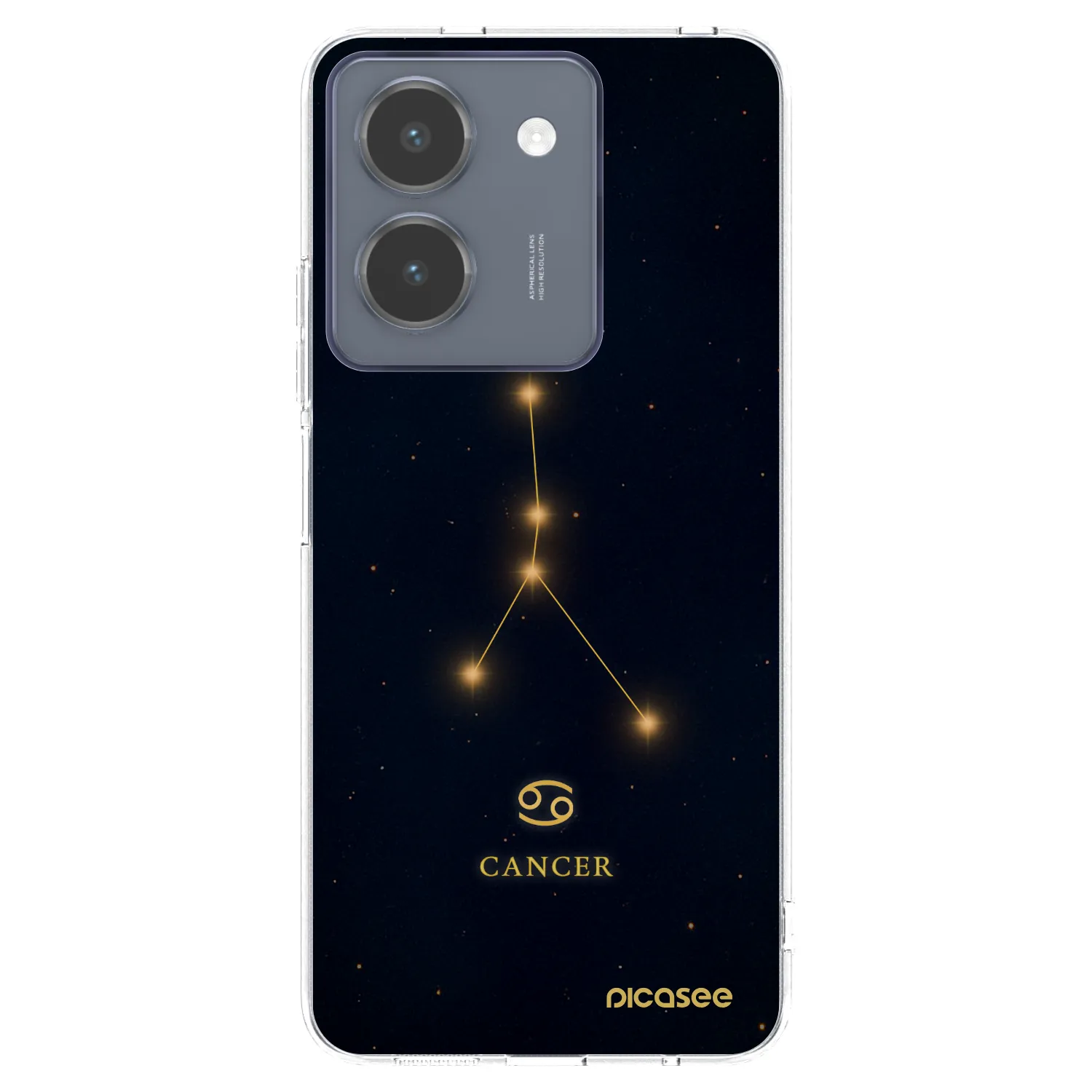 Picasee Vivo Y36 4G Hülle - Transparentes Silikon - CANCER