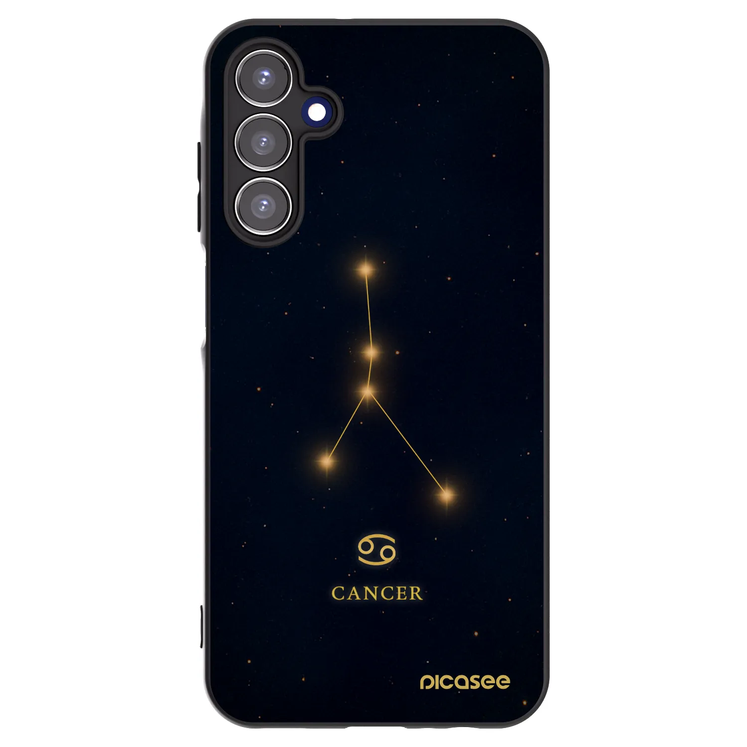 Picasee Samsung Galaxy A15 A155F 4G Hülle - Schwarzes Silikon - CANCER