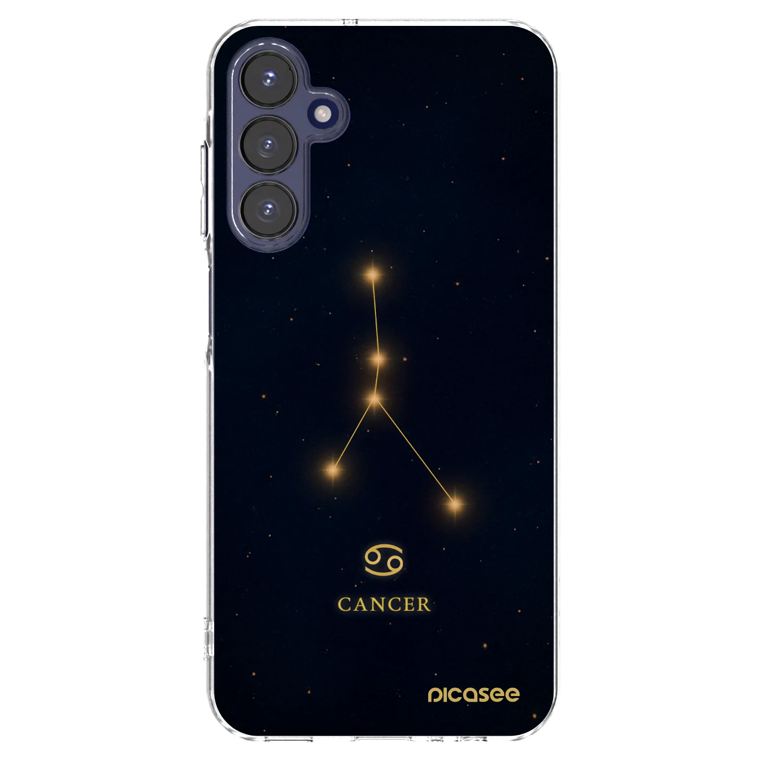 Picasee Samsung Galaxy A15 A155F 4G Hülle - Transparentes Silikon - CANCER