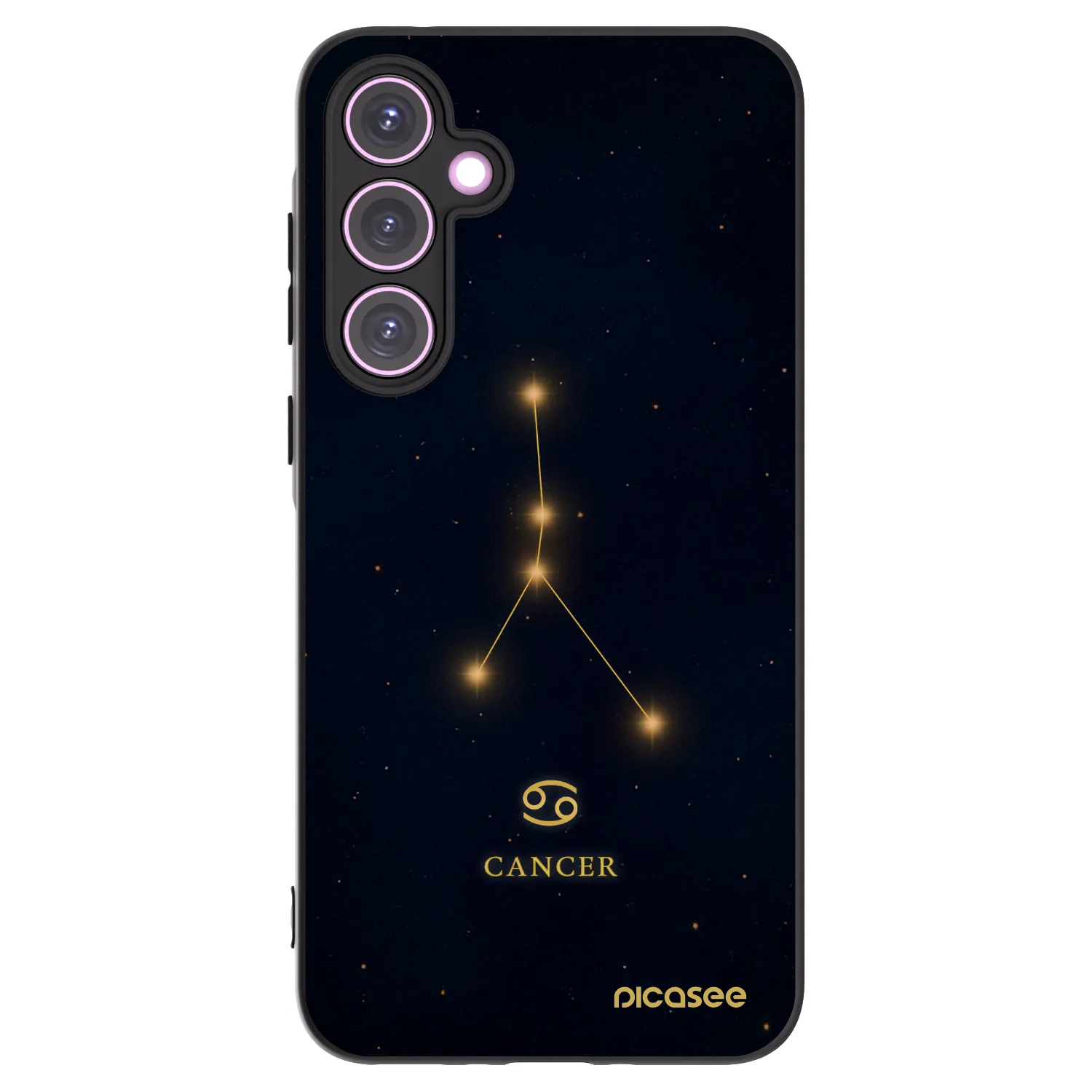 Picasee Samsung Galaxy A35 5G A356B Hülle - Schwarzes Silikon - CANCER