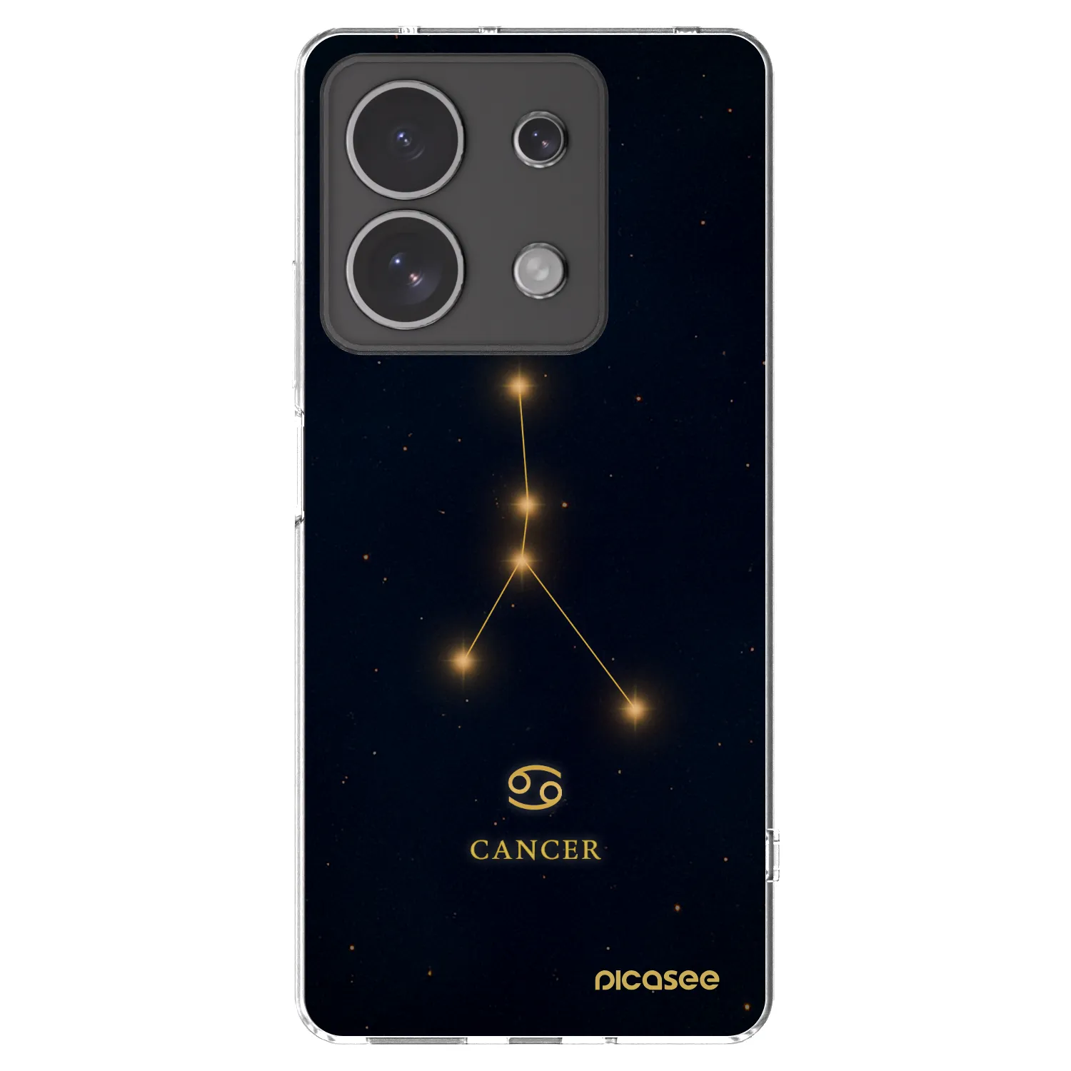 Picasee Xiaomi Redmi Note 13 4G Hülle - Transparentes Silikon - CANCER