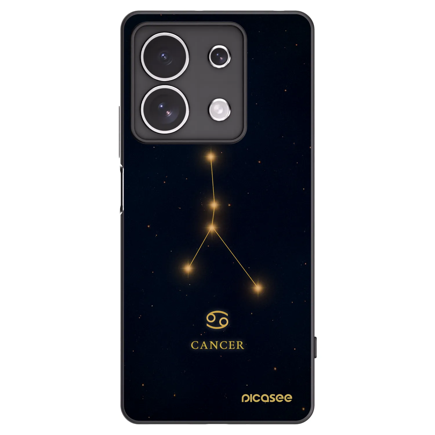 Picasee Xiaomi Redmi Note 13 4G Hülle - Schwarzes Silikon - CANCER