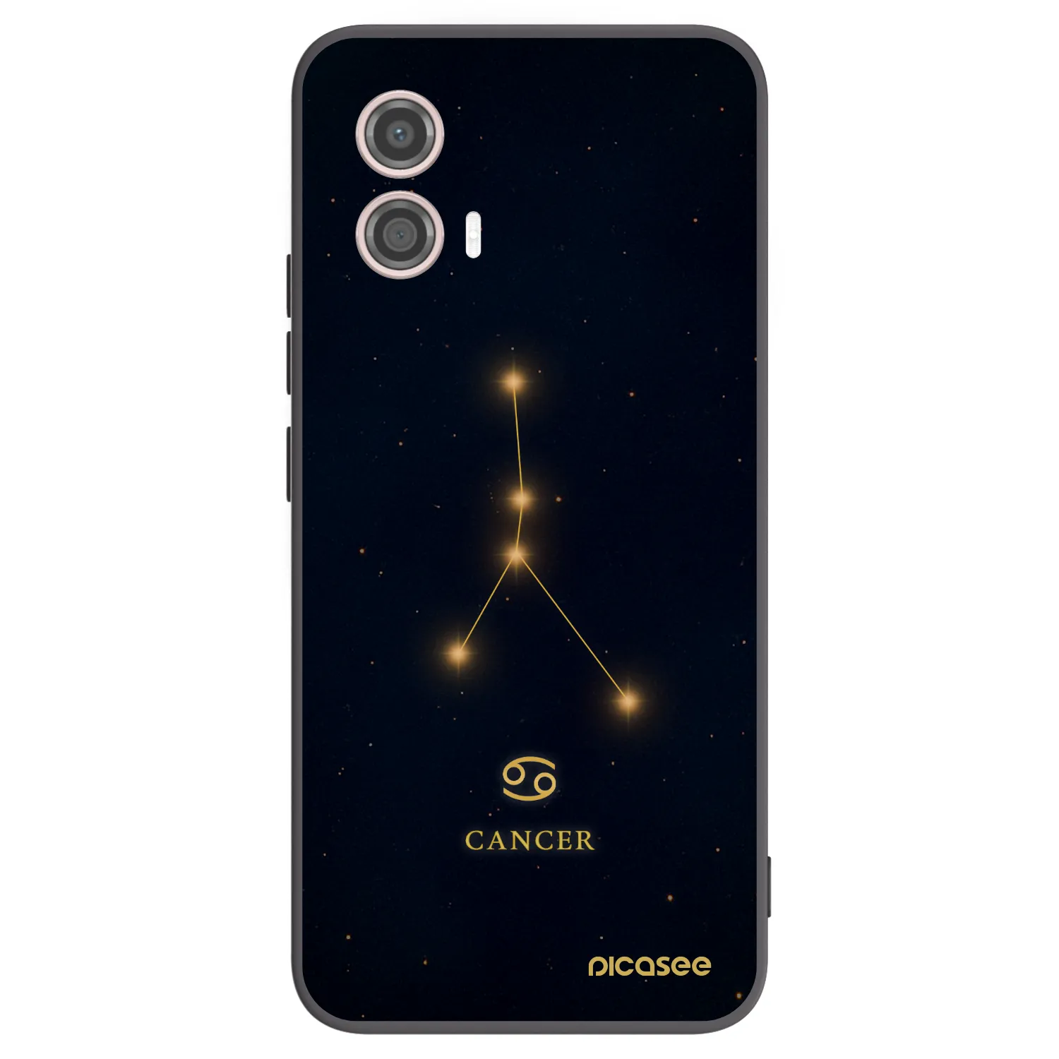 Picasee Motorola Moto G53 5G Hülle - Schwarzes Silikon - CANCER