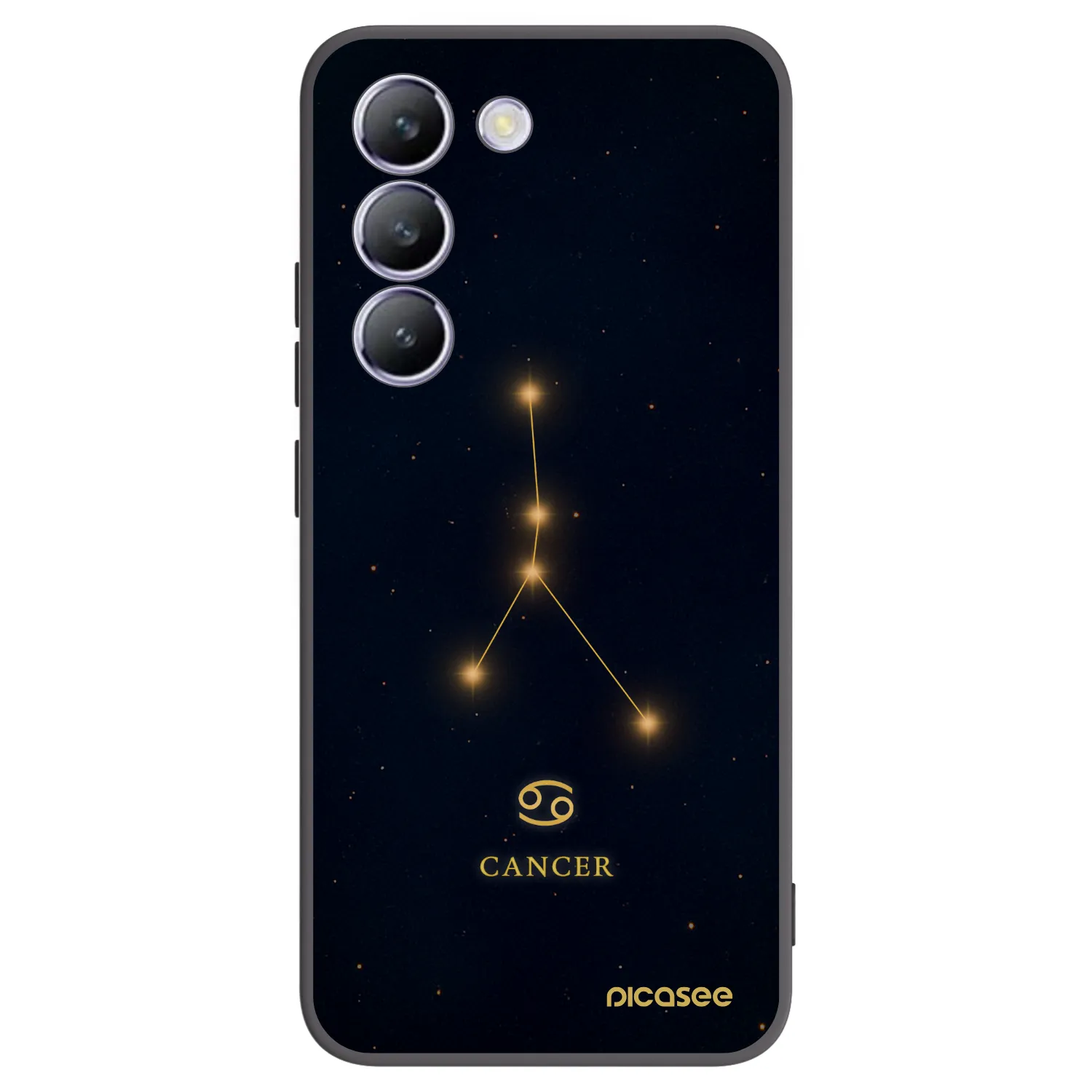 Picasee Vivo V40 SE 5G Hülle - Schwarzes Silikon - CANCER