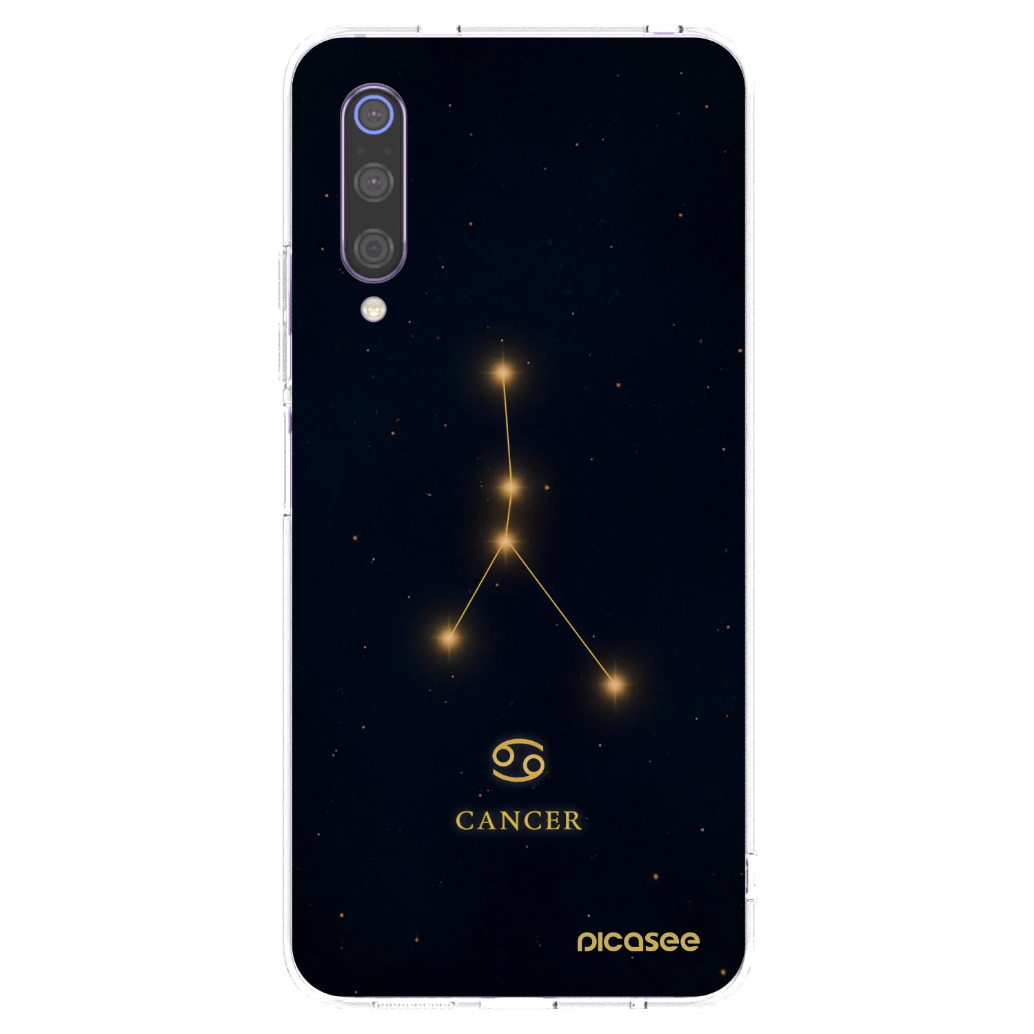 Picasee Xiaomi Mi 9 Hülle - Transparentes Silikon - CANCER