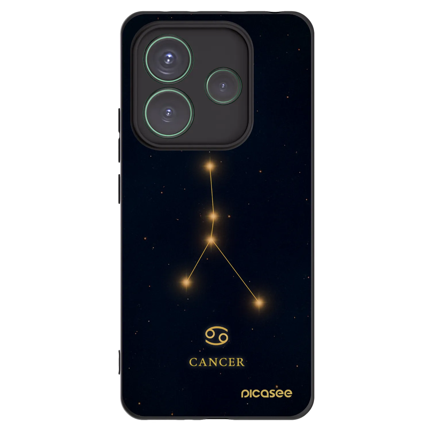 Picasee Xiaomi Redmi Note 14 5G Hülle - Schwarzes Silikon - CANCER