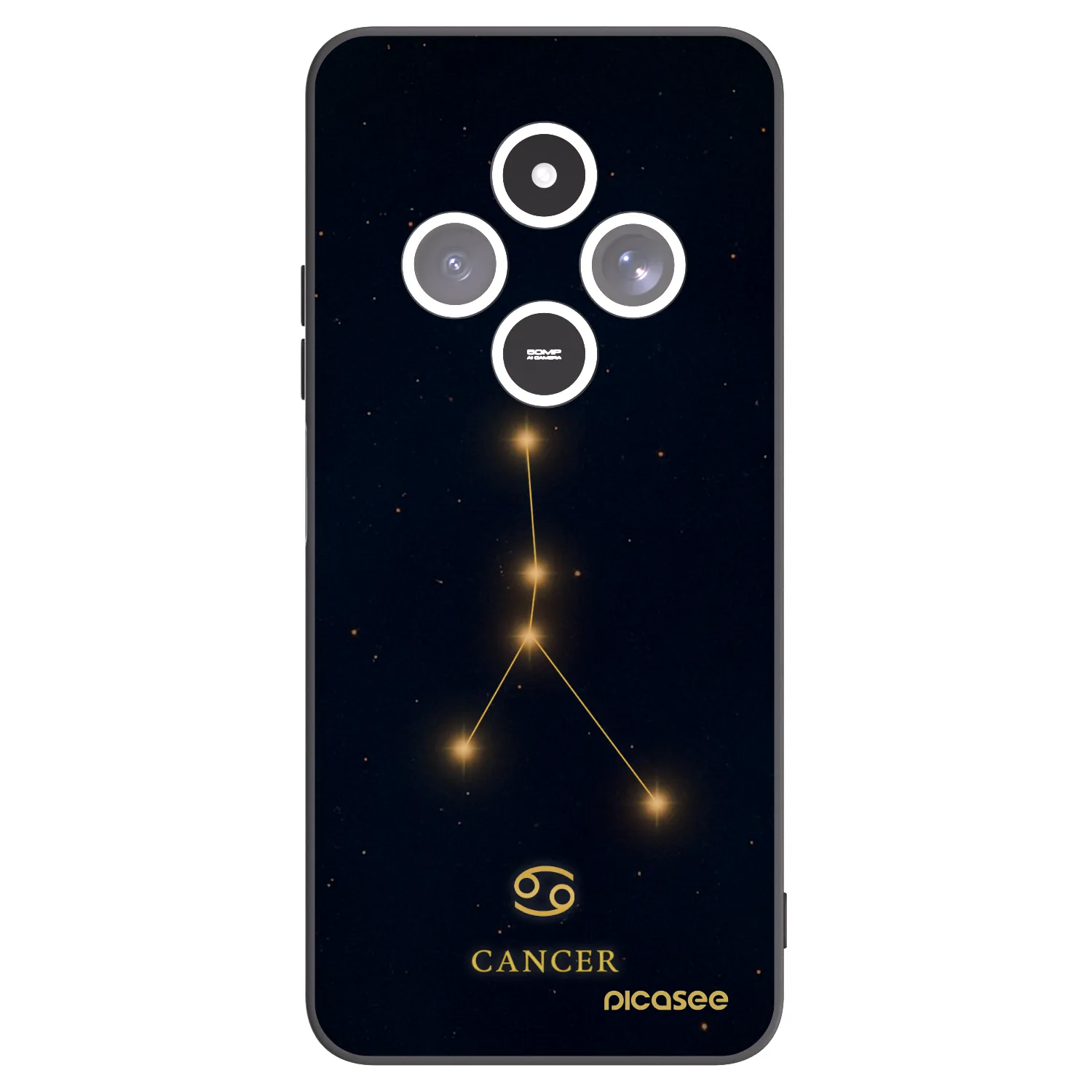 Picasee Xiaomi Redmi 14C Hülle - Schwarzes Silikon - CANCER