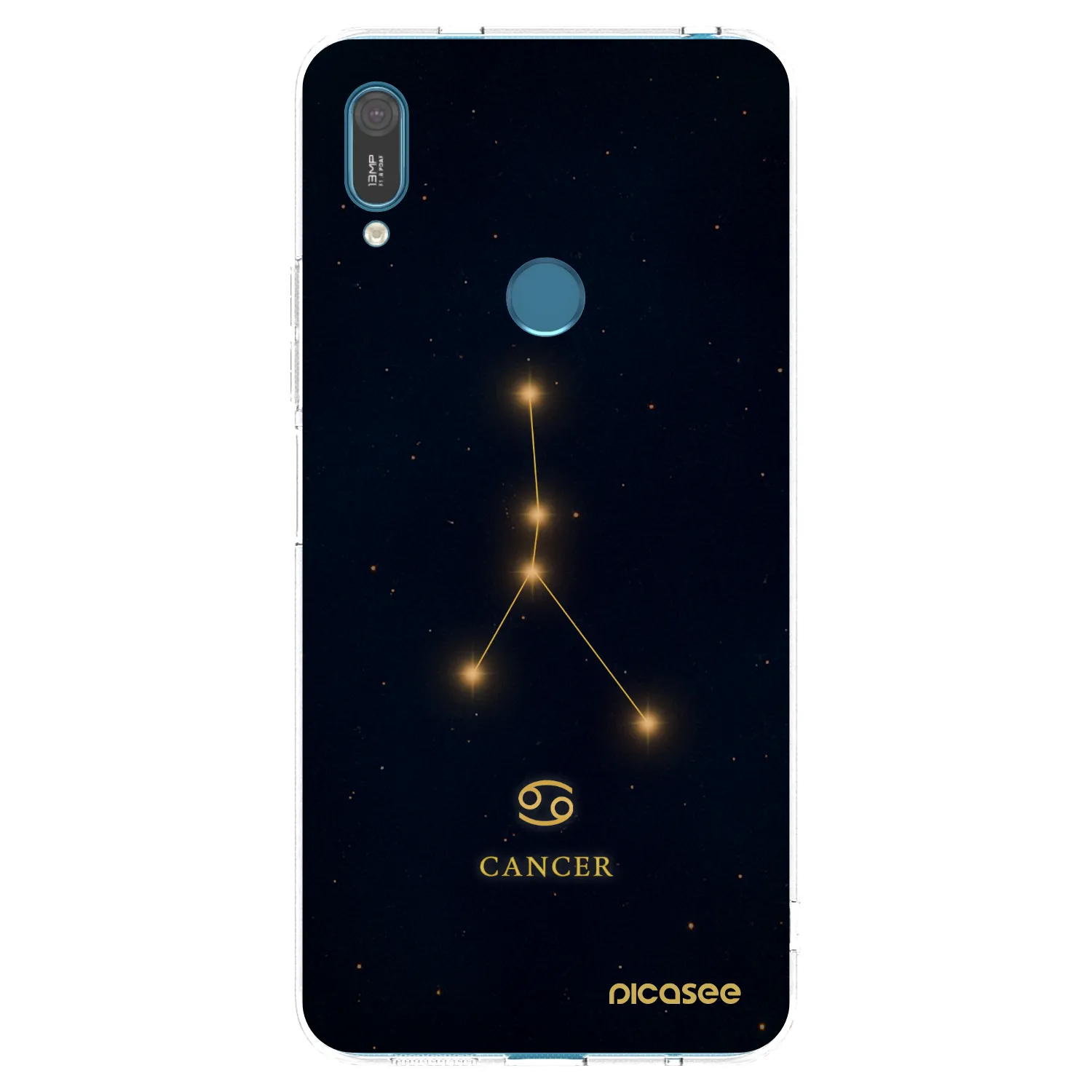 Picasee Huawei Y7 2019 Hülle - Transparentes Silikon - CANCER