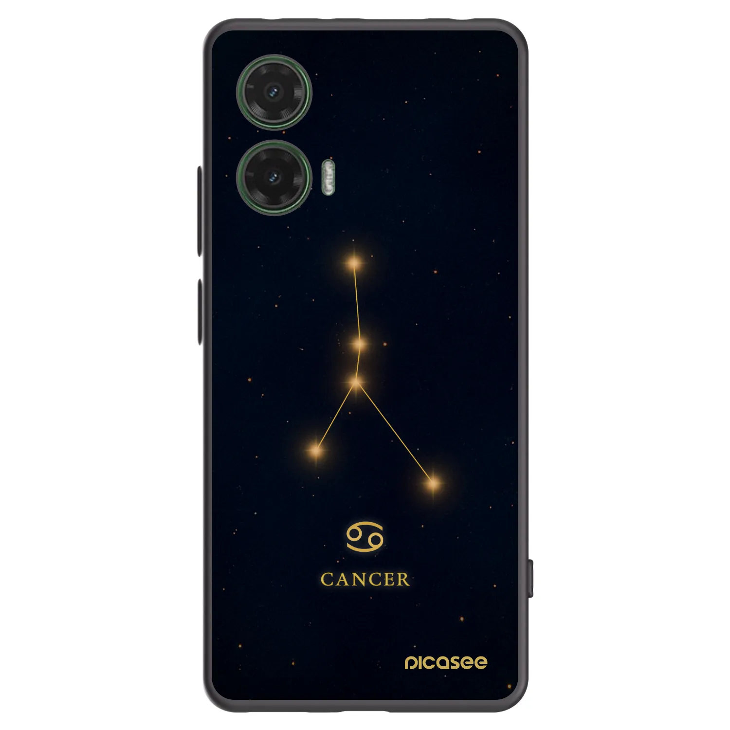 Picasee Motorola Moto G35 5G Hülle - Schwarzes Silikon - CANCER